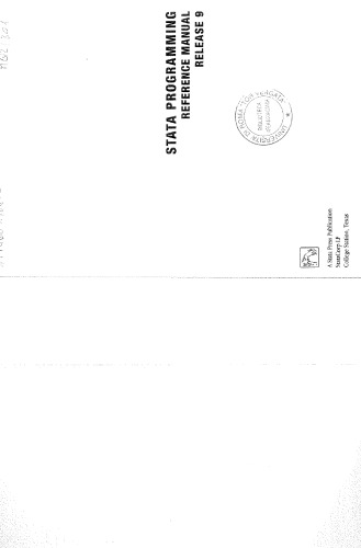 ﻿نسخه برنامه نویسی Stata 9