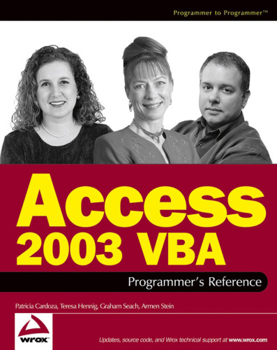 Access 2003 VBA برنامه نویس مرجع