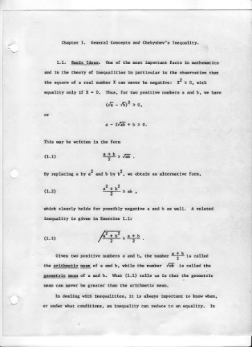 ﻿مقدمه ای بر نابرابری ها