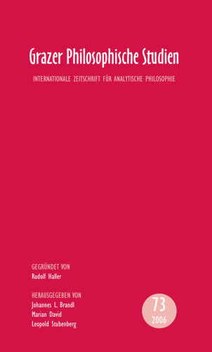 ﻿مطالعات فلسفی گراتس جلد 73 2006