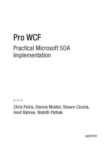 ﻿Pro WCF: پیاده سازی عملی Microsoft SOA (Pro)