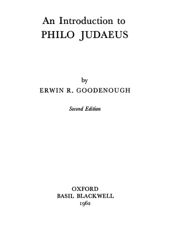 ﻿مقدمه ای بر فیلو یهودائوس، ویرایش دوم.
