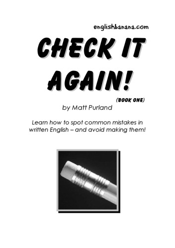 ﻿دوباره آن را بررسی کنید!: Bk. 1