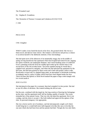 ﻿سرزمین زخمی (دومین تواریخ عهد توماس، کتاب 1)