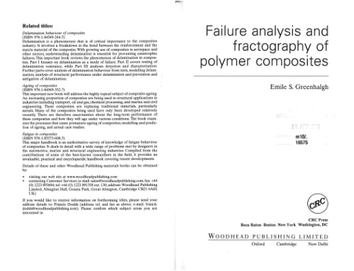 ﻿تجزیه و تحلیل شکست و فراکتوگرافی کامپوزیت های پلیمری (نشر وودهد در مواد)