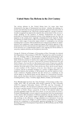 ﻿اصلاحات مالیاتی ایالات متحده در قرن بیست و یکم