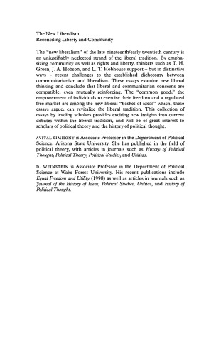 ﻿لیبرالیسم جدید: آشتی دادن آزادی و جامعه