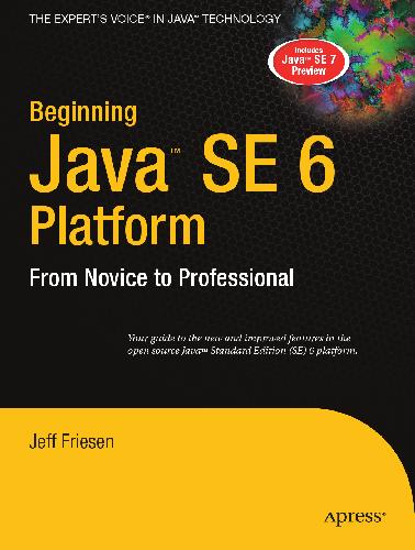 ﻿شروع Java SE 6 Platform: از مبتدی تا حرفه ای