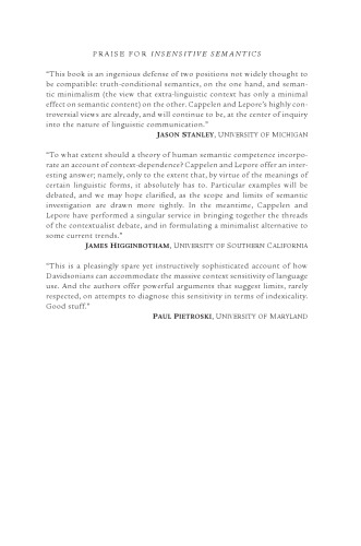 ﻿معناشناسی بی احساس: دفاع از مینیمالیسم معنایی و کثرت گرایی عمل گفتار