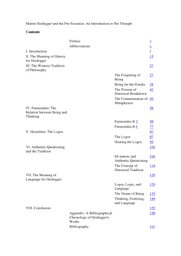 ﻿مارتین هایدگر و پیشاسقراطیان: درآمدی بر اندیشه او