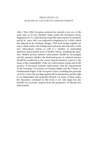 ﻿اصول اجرای ضد انحصار اروپا