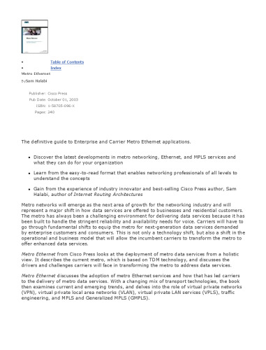 ﻿Metro Ethernet: راهنمای نهایی برای برنامه های سازمانی و حامل Metro Ethernet