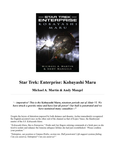 ﻿Star Trek: Enterprise: Kobayashi Maru (Star Trek: Enterprise)