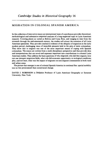 ﻿مهاجرت در آمریکای اسپانیایی مستعمره