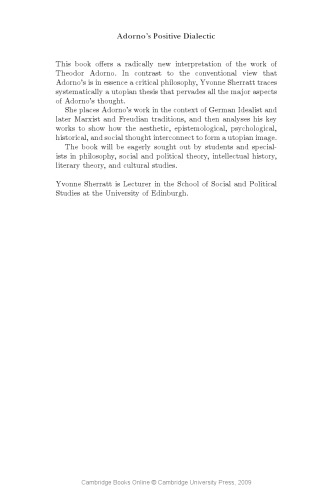﻿دیالکتیک مثبت آدورنو