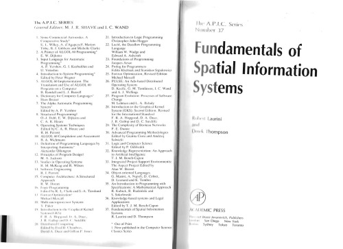 ﻿مبانی سیستم های اطلاعات مکانی (مطالعات آپیک در پردازش داده ها)