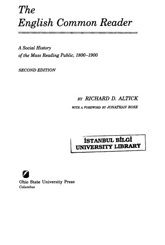 ﻿انگلیسی مشترک خواننده: تاریخ اجتماعی انبوه مطالعه عمومی