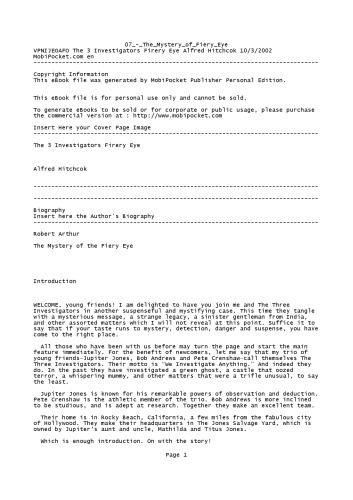 ﻿رمز و راز چشم آتشین (آلفرد هیچکاک و سه محقق 7)