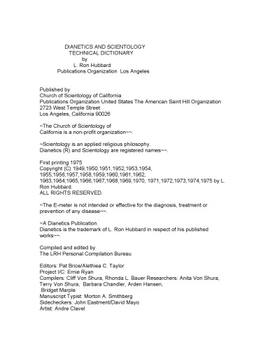 ﻿فرهنگ لغت دیانتیک و ساینتولوژی