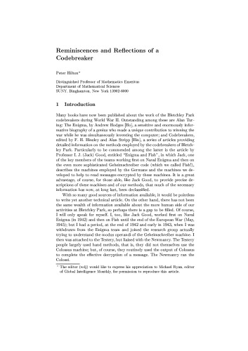 ﻿نظریه کدگذاری و رمزنگاری: از انیگما و گهایمشرایبر تا نظریه کوانتومی