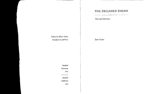 ﻿دشمن اعلام شده: متن ها و مصاحبه ها (مریدین: زیبایی شناسی عبور)