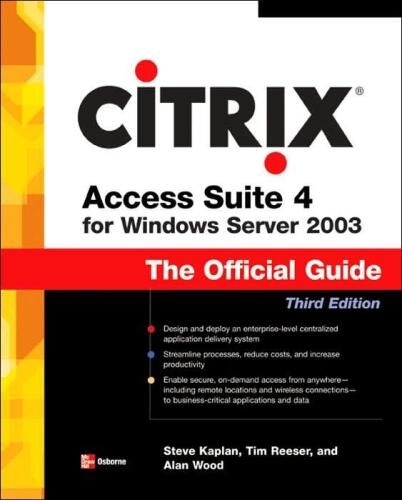 Citrix Access Suite 4 برای ویندوز سرور 2003: راهنمای رسمی