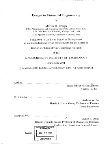 ﻿مقالاتی در مهندسی مالی