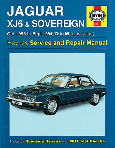 ﻿راهنمای خدمات و تعمیرات جگوار XJ6 & Sovereign 1986-94 (ثبت نام از D تا M) (راهنماهای هاینز)