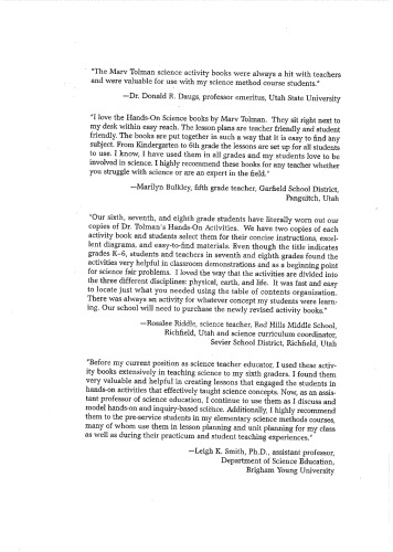 ﻿فعالیت های عملی علوم فیزیکی برای کلاس های K-6، ویرایش دوم