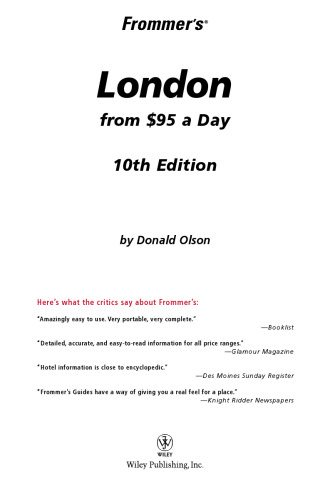 ﻿Frommer's London از 95 دلار در روز