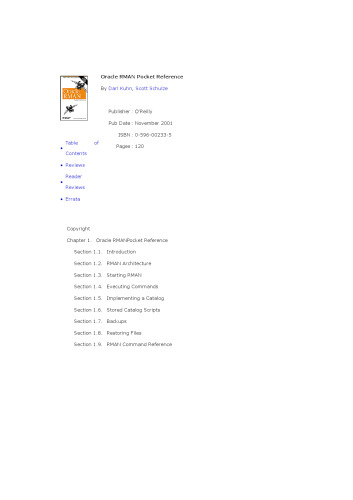 ﻿مرجع جیبی اوراکل Rman