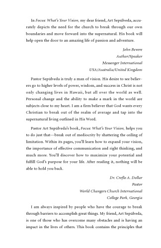 ﻿تمرکز: در چشم انداز شما چیست؟