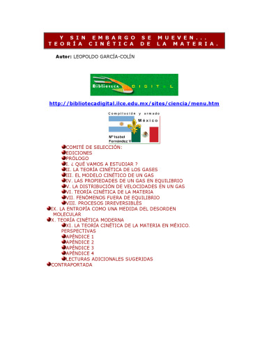 ﻿و با این حال حرکت می کنند... نظریه جنبشی ماده (بخش آثار علم و فناوری) (نسخه اسپانیایی)