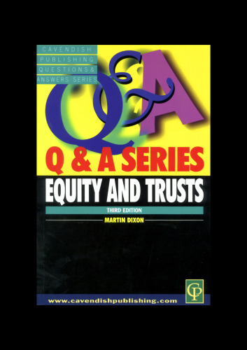 ﻿پرسش و پاسخ Equity and Trusts ویرایش سوم (سری پرسش و پاسخ)
