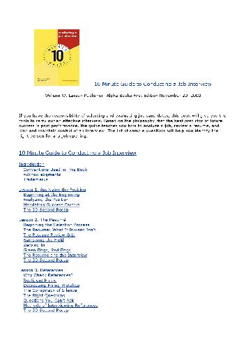 ﻿راهنمای ده دقیقه ای برای انجام مصاحبه شغلی