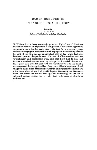 ﻿سر ویلیام اسکات ، لرد استوول: قاضی دادگاه عالی دریاسالاری ، 1798-1828