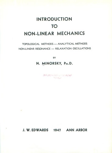﻿مقدمه ای بر مکانیک غیر خطی
