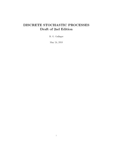 ﻿فرایندهای تصادفی گسسته (پیش نویس نسخه 2 2010)