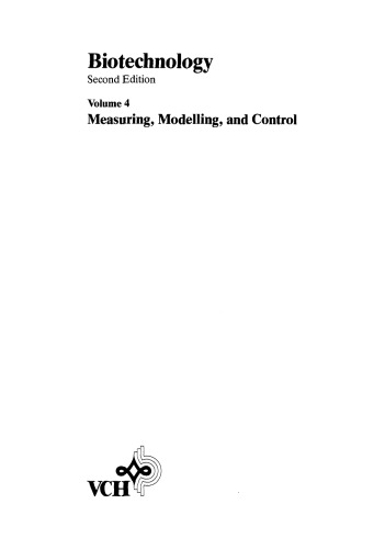 ﻿بیوتکنولوژی، ویرایش دوم، جلد 4: اندازه گیری، مدل سازی و کنترل