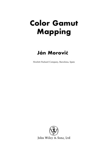 ﻿نگاشت محدوده رنگ (سری Wiley-IS&T در علم و فناوری تصویربرداری)