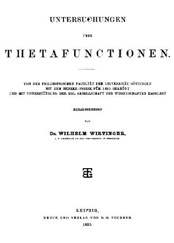 مطالعات در مورد توابع تتا