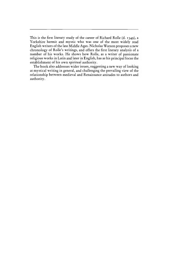 ﻿ریچارد رول و اختراع اقتدار