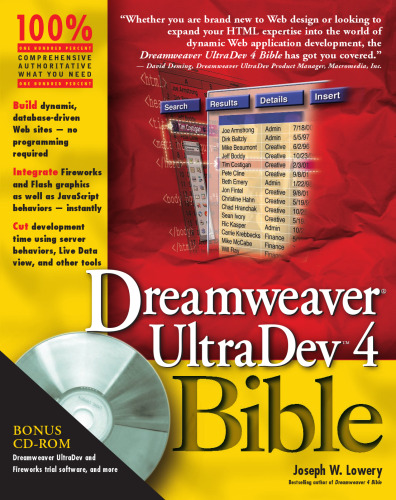 ﻿Dreamweaver Ultradev 'X' Bible با CD-ROM