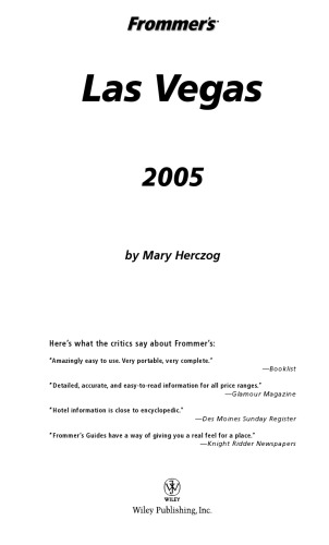 ﻿لاس وگاس 2005 Frommer (کامل Frommer)