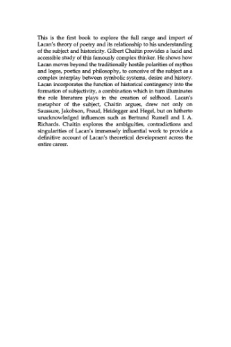 ﻿بلاغت و فرهنگ در لاکان (ادبیات، فرهنگ، نظریه)