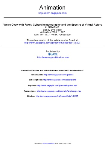 ﻿«ما با جعلی مشکلی نداریم»: فیلمبرداری سایبری و شبح بازیگران مجازی در S1MØNE