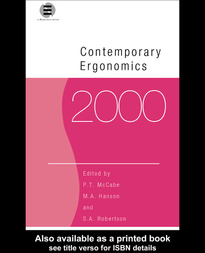 ﻿Contemporary Ergonomics 2000 (ارگونومی معاصر)