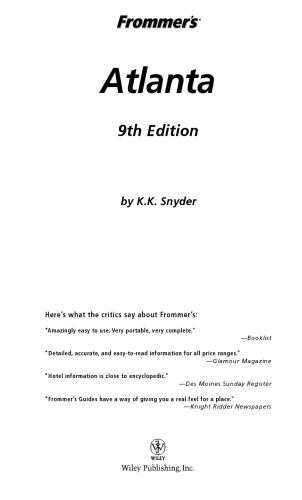 ﻿آتلانتا Frommer (2005) (کامل Frommer)