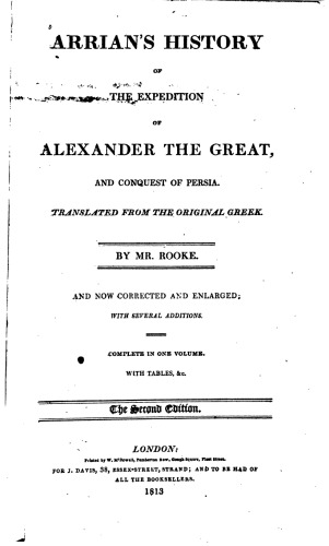 ﻿تاریخ لشکرکشی اسکندر آریان، ترجمه از یونانی