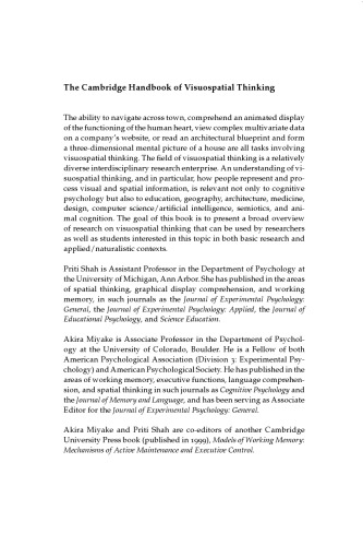 ﻿کتاب راهنمای تفکر دیداری فضایی کمبریج (کتابهای کمبریج در روانشناسی)